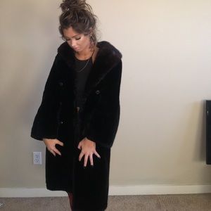 100% REAL MINK FUR VINTAGE JACKET